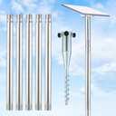 Starlink Mini Pole Mount Kit, Starlink Pole Mounting, 9ft Starlink Ground Features a Durable 1.5'' Diameter Pole with No Dig Ground Anchor, Suitable for Starlink V4 (Mini Mount)