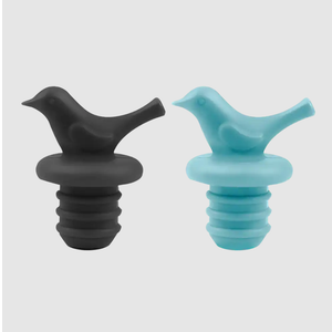 OGGI® Silicone Bottle Stoppers 2 ct & Green Dyno Toy &   Triangle Powder Puff Set