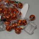 AceList Orange Disco Ball Decor 20 LED 9.8Ft String Light - Battery Powered and USB Plug, Fall Decor for 70's Party Decorations and Bachelor Birthday Parties, Mamma Mia