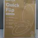 Jool Baby Quick Flip Toilet Seat with Built-in Potty & Splash Guard for Toddler Training, Slow Close (Elongated)