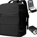 coowoz Large Travel Backpack Carry On for Women Man Black Waterproof Gym Backpacks with Laptop Compartment Mochila de Viaje Teacher Personal Item Backpack Rucksack Airplane Accessories Must Haves