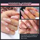 4 x Gelike EC 240PCS Soft Gel Nail Tips Kit - Clear Cover Full Nail Extensions - Medium Almond Pre-Shaped Acrylic False Gelly Nail Tips 10 Sizes for DIY Salon Gift Nail Extensions