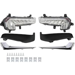 DRL Fog Light Assembly Compatible with 2016 2017 2018 Malibu