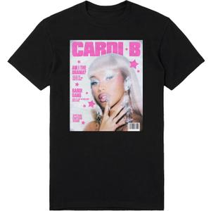 Cardi B Unisex Adult Cardi B Aitd Magazine T-Shirt (Large)