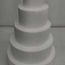 Crafare 5 Tier Round Foam Cake Dummy Decorating 4 6 8 10 12 Supplies for Wedding Baby Shower Birthday Party Cake Decoration 17.7 Inches Tall