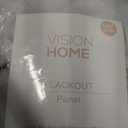 Vision Home Blue Fog Pinch Pleated Full Blackout Curtains Linen Blended Room Darkening Window Curtains 90 inch for Living Room Bedroom Thermal Insulated Pinch Pleat Drapes with Hooks 1 Panel 60"Wx90"L