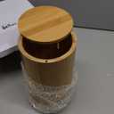 Refillable Wet Wipes Dispenser Disinfecting Wipe Container with Magnetic Lid Stylish Decorative Bamboo Holder for Bathroom Kitchen Countertop Home Office Storage Cleaning(Natural)