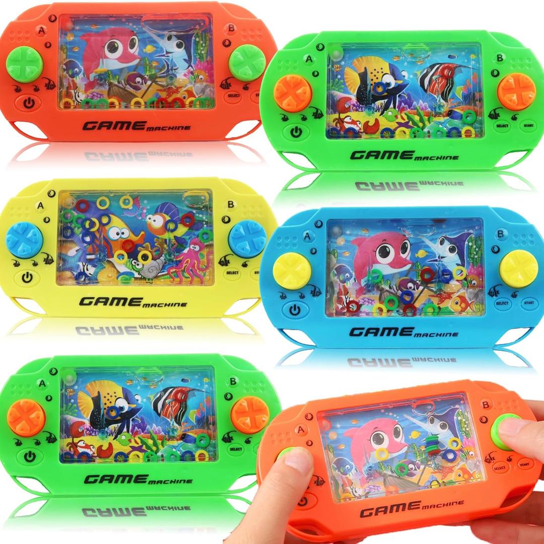 Duccsko 5 Pack Handheld Water Ring Games Party Favors for Kids Goodie Bags Stuffers, Birthday Return Gifts, School Classroom Rewards, Pinata Filler Toys, Under The Sea Valentines Party Prizes
