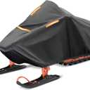 Snowmobile Cover -Trailerable Snowmobile Storage Cover Snowshield Cover Compatible with Polaris Ski Doo Arctic Cat Yamaha (XL fits Length 145" x 51" x 48")