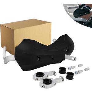 JFG RACING Dirt Bike Hand Guards, Universal Widened Handguards for 7/8 in 22mm and 1 1/8 28mm in Handlebar for Dirt Pit Bike ATV Motocross Enduro Supermoto-White (black)