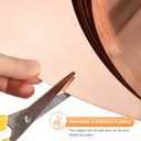 uxcell Copper Flashing Sheet Roll 3500mm x 100mm x 0.03mm, 99.9% Pure Copper Strip 4" x 11.5ft 28 Gauge Metal Foil Plate for Electricity DIY Projects