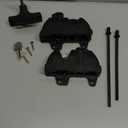 Key Lockable 2 Way Gate Latch,Key Operates on Both Sides of Gate,2 Sided Gate Fence Lock for Outdoor Gates,Locking Gate Door Lock Fence Latch Gate Hardware for Metal,Wood,Vinyl Fence,Black Finish