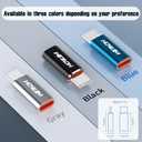 8 Pin to USB C Adapter 2 Pack,27W PD Fast Charging 480Mbps Data Transfer,Type C to 8 Pin Converter Compatible with Phone 15/16/17 Series,Pad Pro,G-alaxy,Not for Headphones/OTG/Flash Drive/Pencil Gray