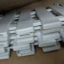 Kisangel 5Pcs White Plastic Picket Fence, Garden Border Edging 19.7x7.9