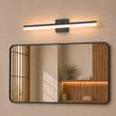 24 Inch Bathroom Vanity Light, 24W 1920LM Dimmable 5CCT, Black, IP44, 23.6inch