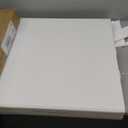 Folding Table 4 Foot Portable Heavy Duty Plastic Fold-in-Half Utility Table Small Indoor Outdoor Adjustable Height Folding with Carrying Handle, Camping and Party, White