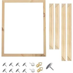 DIY Wood Canvas Frame Kit 16 x20 Inch for Oil Painting & Wall Art - Customized Wooden Art Frames for Paintings & Canvases - Easy to Build Canvas Stretching System - 40X50cm