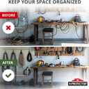 X-Protector Storage Straps - 12 PCS Pack - Heavy-Duty Extension Cord Holder Organizer for Garage Organization - Premium Cord Organizer for Work Van Accessories and Garage Accessories (10-17")