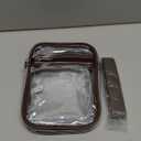 Clear Bag Stadium Approved Clear Purse for Women Clear Crossbody Bag for Stadium Events Concerts Festivals (Small, Chocolate)