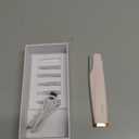 Sonic Dermaplaning Tool for Face - Rechargeable Dermaplane Razor with 6 Refill Dermablades, Facial Hair & Peach Fuzz Remover for Women (Pink)