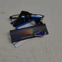 ANYLUV Blue Light Glasses for Men/Women, Lightweight Blue Light Blocking Glasses, Anti-Eye Strain Computer Glasses for Gaming ((Everyday Protection) 01- Black/Black)