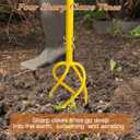 BARAYSTUS Garden Hand Tiller Garden Claw Twist Tiller Cultivator Tiller Soil Loosener Lawn Aerator Areator Loosen, Rototiller, Garden Bed and Plant Box Cultivator, Garden Tools.