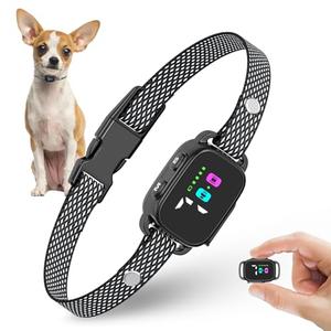 RICIVI Anti-Bark Collar for Small Dogs, No Shock Anti Barking Collars with 7 Sensitivities, 3 Adjustable Modes Beep & Vibration, IP67 Waterproof - Effective & Humane, Premium Black