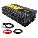 VOONKE 2000W Sump Pump Battery Backup Power System Basment Protection Sump Pump Inverter with LCD Display and Automatic Battery Backup Switching for Basement Emergency and Power Outage Backup (Black)
