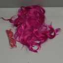 Wavy Wig and Sunglasses Set - 15 Inch Wavy Wig With Bangs - Heat Resistant Shoulder Length Curly Bob Wigs for Women - Bachelorette Party Costume Cosplay (Rose+Purple)