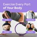 Home Pilates Essentials Kit for Women, Pilates Equipment Workout Set with Pilates Ball,Pilates Bands & Accessories, Pilates Ring Set for Beginners Home Workout with Guide (purple)