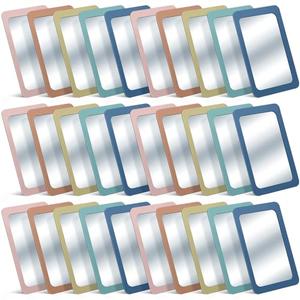 Dandat 30 Pcs Unbreakable Shatter Proof Mirror for Kids 6 x 4 Inches Small Pastel Unbroken Lock Mirrors Bulk for School DIY Crafts Nursery Montessori Daycare Classroom Speech Therapy (Morandi Color)