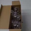 Jinei 9 Sets 8 oz Spherical Plastic Potion Bottles Ball Shape Sand Bottles Clear Plastic Cocktail Ornament Balls with Funnels for DIY Wedding Party Gift Crafts Decoration,(Wooden,Topper)