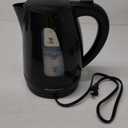 Elite Gourmet EKT8690 1.7L Electric Tea Kettle 1500W Hot Water Heater Boiler BPA-Free, Fast Boil, Water Level Window and Auto Shut-Off, Black