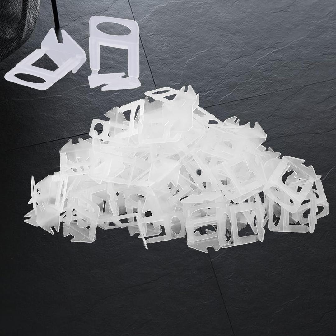 Tile Leveling System Clips Tile Leveler Clips 1.5mm 45 Bags of 100 Pcs DIY Tile Leveler Spacers for Professional Ceramic Tile and Stone Installation
