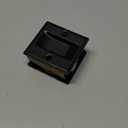 HOMOTEK Passage Sliding Door Pull Black Without Switch Plate- Replace Old Or Damaged Pocket Door Pull Quickly and Easily, 2-3/4x2-1/2, for 1-3/8 Thickness (No Lock-Black)