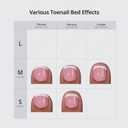 BTArtboxnails XCOATTIPS Toe Nail Tips - 160Pcs Short French Tip Press On Toenails for Women, French Toe Nail Press Ons Nude Base, Soak Off Toe Nail Extensions
