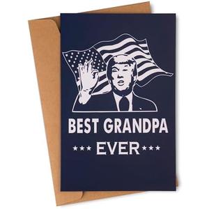 4 Pcs decorluxes Father’s Day Card for Best Grandpa Ever, Hilarious Grandpa Joke Card for Birthday, Christmas, or Special Occasions, Gift for Funny Grandpa