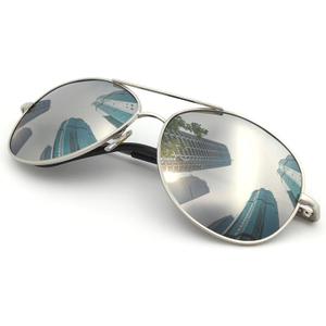 J+S Premium Military Style Classic Aviator Sunglasses, Polarized, 100% UV protection for Men Women