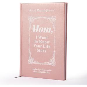 3 x Mom,I Want to Know Your Life Story, A Mother's Guided Journal Meaningful Mother's Journal for Mom Great Gift for Mom Birthday,Wrapped Hardback, Ribbon Bookmark. (Mom,Pink)