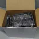 Tandefio 6 Pcs Black Rectangular Faceout Sign Holders for Slatwall Gridwall Holds 7"w x 5.5"h Slatwall Information Price Holders for Retail Store Supermarket Boutiques Display