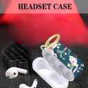 Compatible with Airpod Pro 2nd/1st Generation,Full Protection Cover for Women,Accessories Hard Case Portable & Shockproof for Airpod Pro 2nd Charging Case 2023/2022/2019(Lily Flower)
