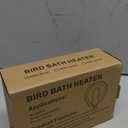 Tiflev Bird Bath Heater with 10ft, Utility Submersible Aluminum Cast De-Icer Chicken Water Heater for Birdbaths in Winter (50W)