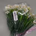 Artificial Daisies Outdoor Artificial Flowers,8 Bundles UV Resistant Fake Flowers Outdoor Plastic Flowers Shrubs for Indoor Outside Garden Porch Window Box Home Decor(White)