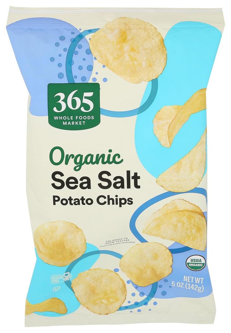 365 By Whole Foods Market, Organic Sea Salt Potato Chips, California Only, 5 Ounce (EXP 09/01/26)