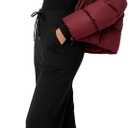 Sunzel Fleece Lined Wide Leg Pants for Women High Waist Thermal Workout Lounge Straight Leg Yoga Pants Winter Warm Sweatpants (Black)