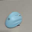 Ergonomic Wireless Mouse with USB Receiver for PC Computer, Laptop and Desktop, Ergo Mouse Vertical with Silent Clicks Long Battery Life, Up to 1600 DPI & 1 AA Battery Powered, Blue