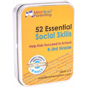 Mind Brain Emotion 52 Essential Social Skills Lessons & Teaching Tool Kit - Social Emotional Learning Activities for Parents, Teachers, School Counselor (Kindergarten, Elementary Kids)