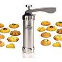 Cookie Press for Baking Set: Maiziyun Metal Cookie Presses Gun Kit 13Pcs Cookie Discs 8Pcs Piping Tip for Cookies Decoration Baking