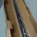 Ivilon Drapery Window Curtain Rod - End Cap Style Design 1 Inch Pole. 48 to 86 Inch Color Black