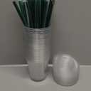 20 oz Clear Plastic Cups with Lids and STRAWS, Disposable Drinking Cups for Cold Drinks, Iced Coffee, Milkshakes, Smoothies, 25 Sets